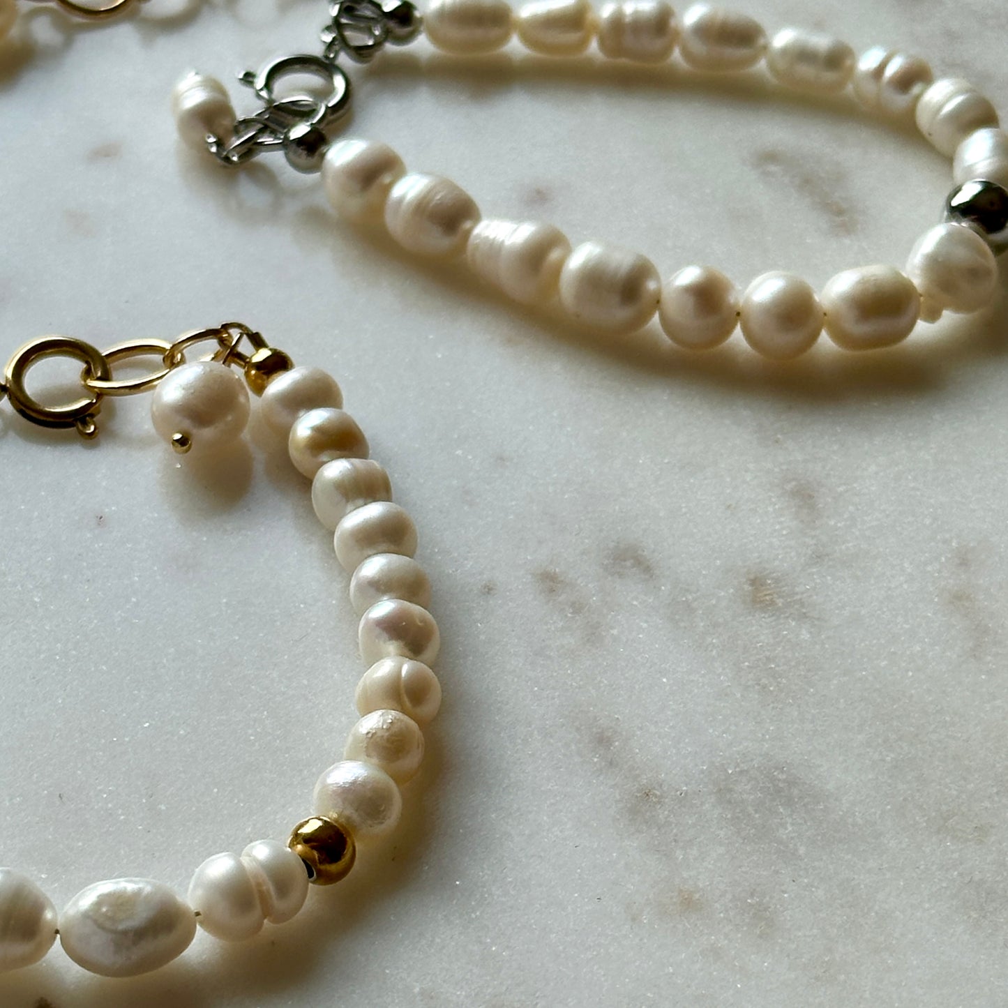 Roma | Upcycled pearls bracelet