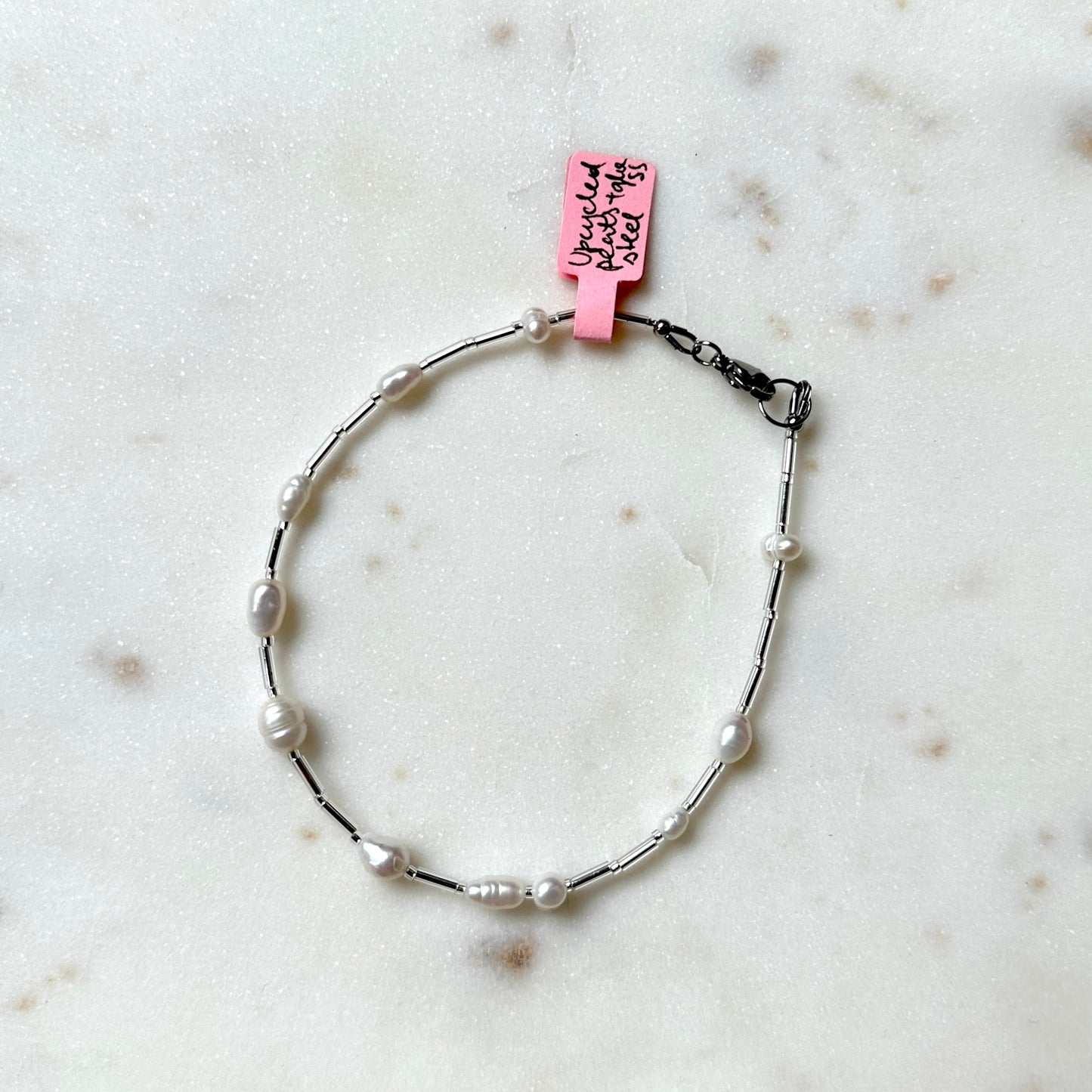 Noheli | Pearls and glass beads anklet