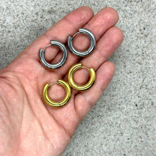 Zelda | Unisex chunky hoop earrings