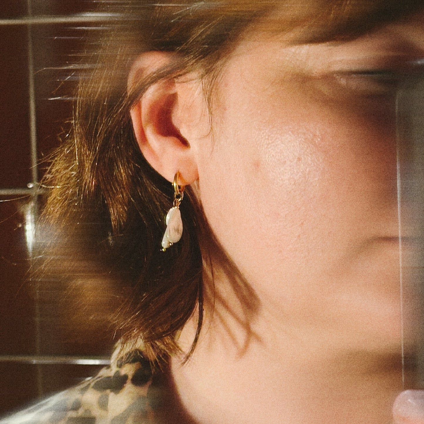 Selma • upcyled shells earrings