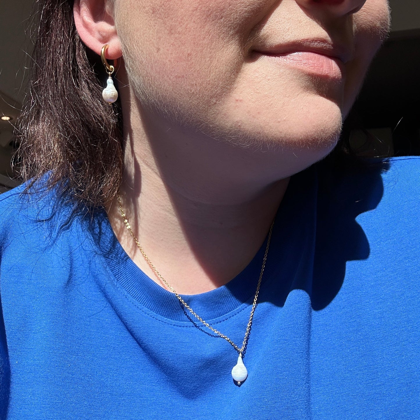 Lisa | 2 in 1 | Baroque pearl earrings