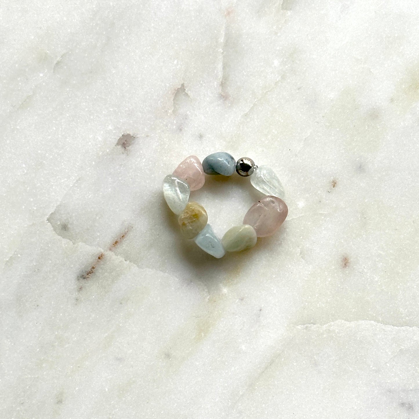 Elisabeth|stone crystal nuggets rings