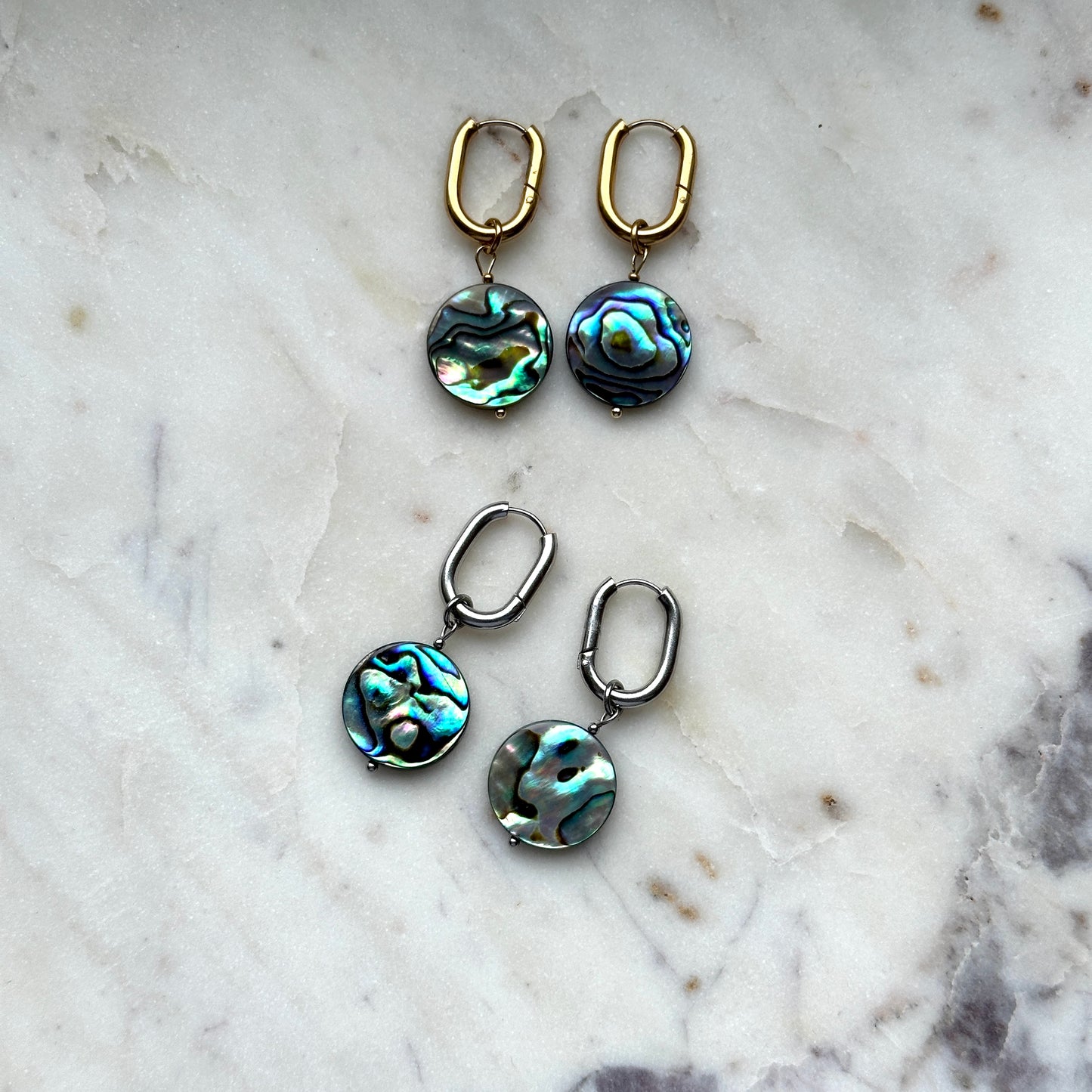 Noname|2 in 1|Abalone Shell Earrings