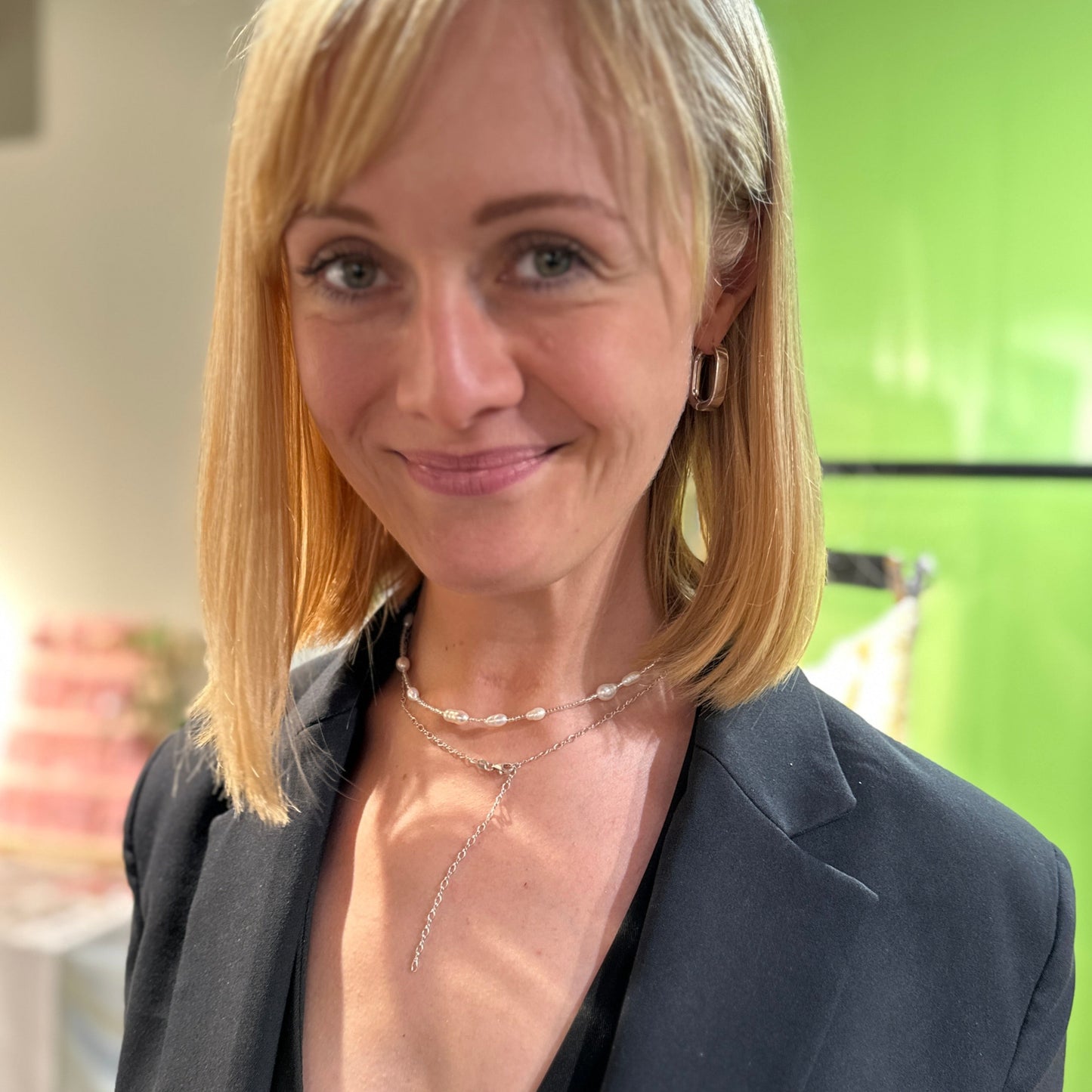 Anna | Pearls and glass beads necklace