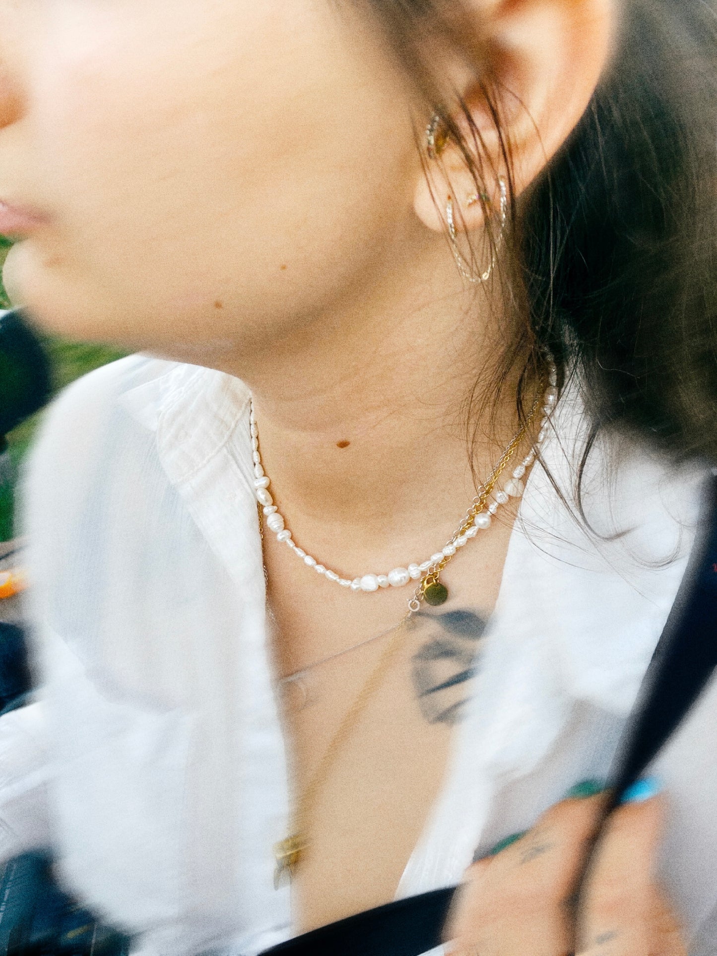 Monika | Upcycled pearls necklace