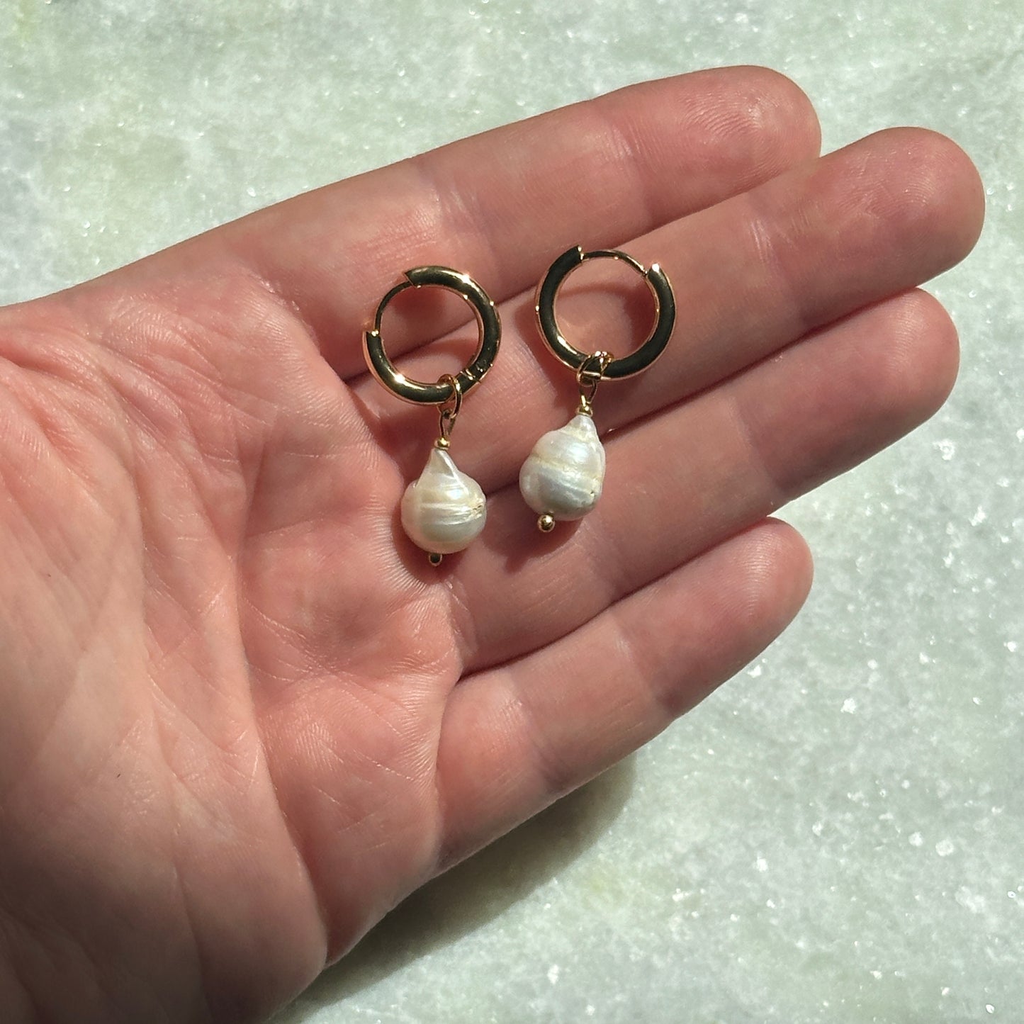 Lisa｜2 in 1｜Baroque pearl earrings