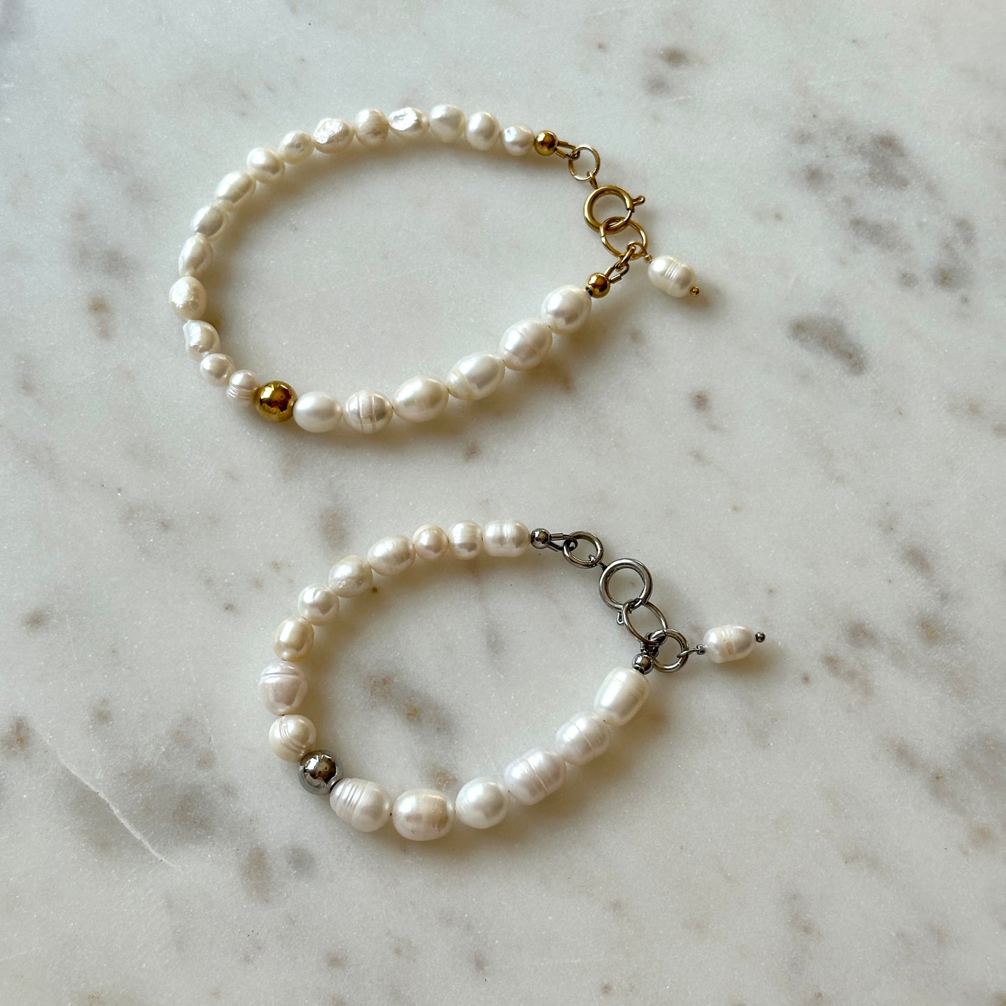 Roma | Upcycled pearls bracelet