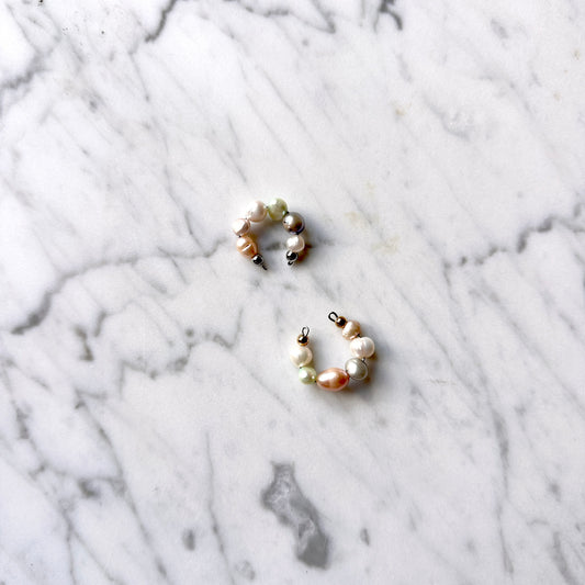 Vanessa • upcycled pearls earcuff
