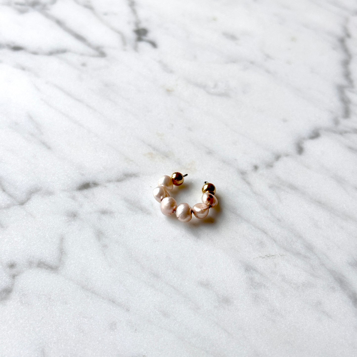 Vanessa • upcycled pearls earcuff