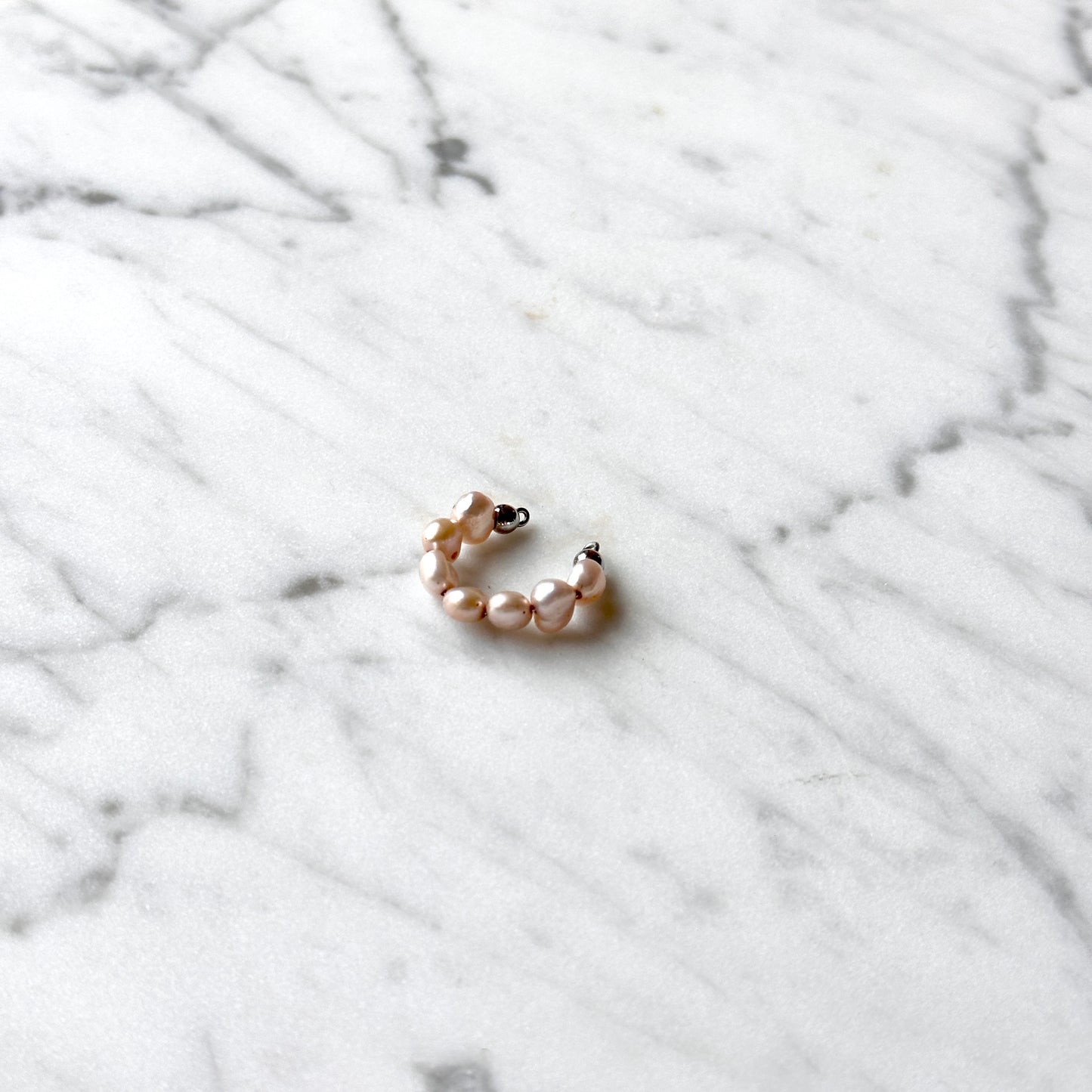 Vanessa • upcycled pearls earcuff
