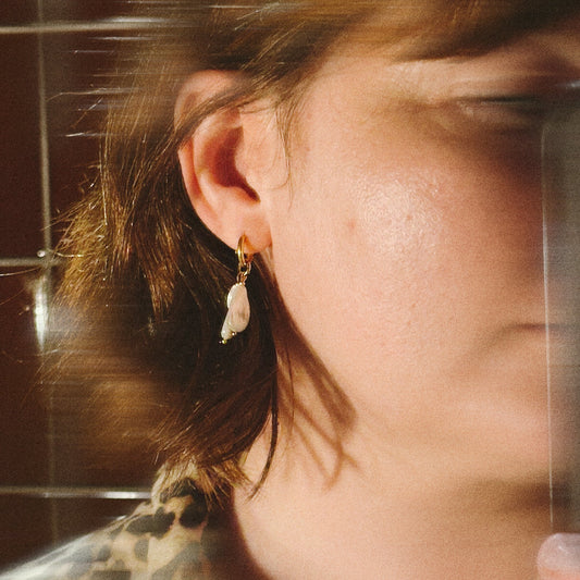 Selma • upcyled shells earrings