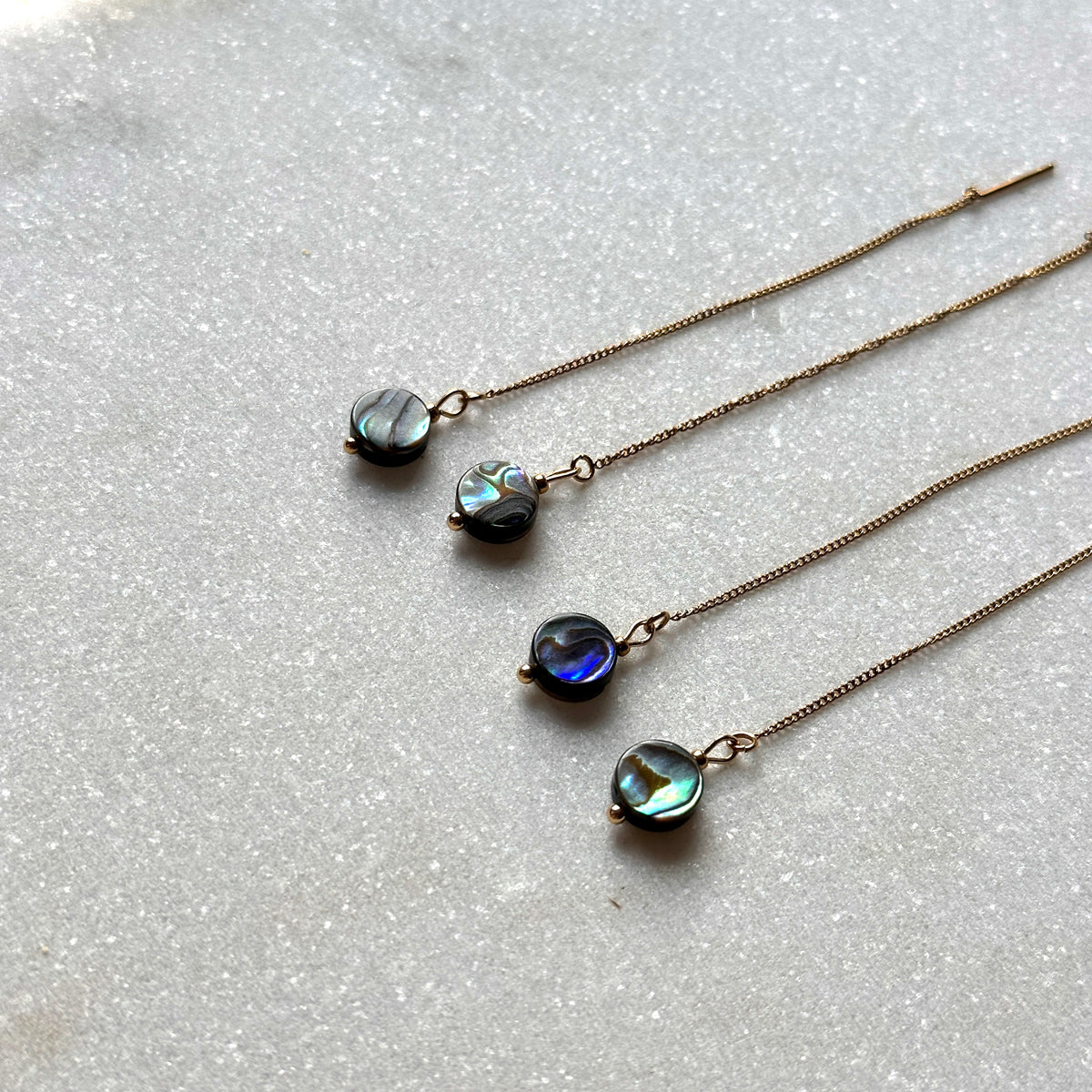 Suzanne • minimalistic handmade shell earrings