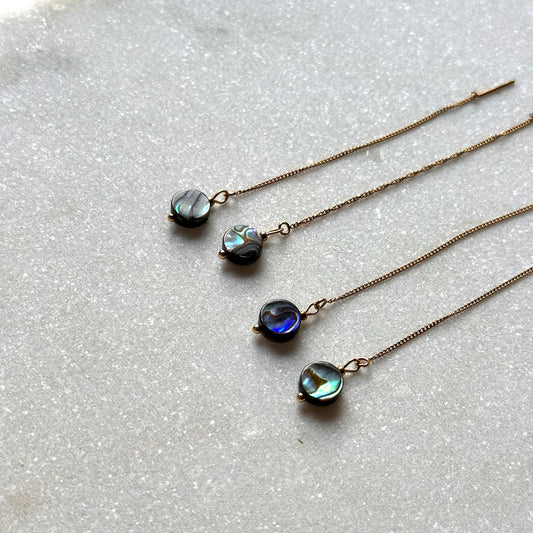 Suzanne • minimalistic handmade shell earrings