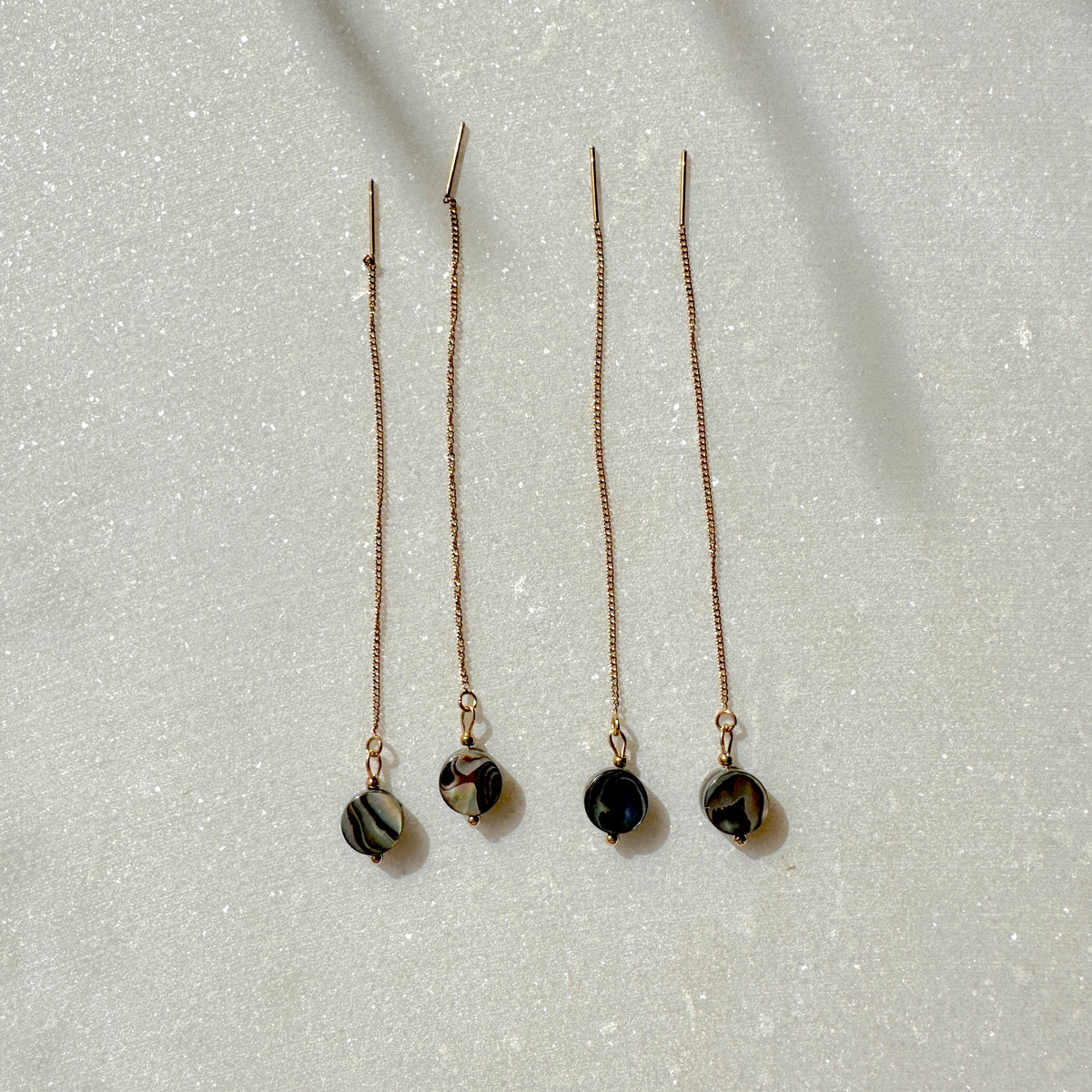Suzanne • minimalistic handmade shell earrings