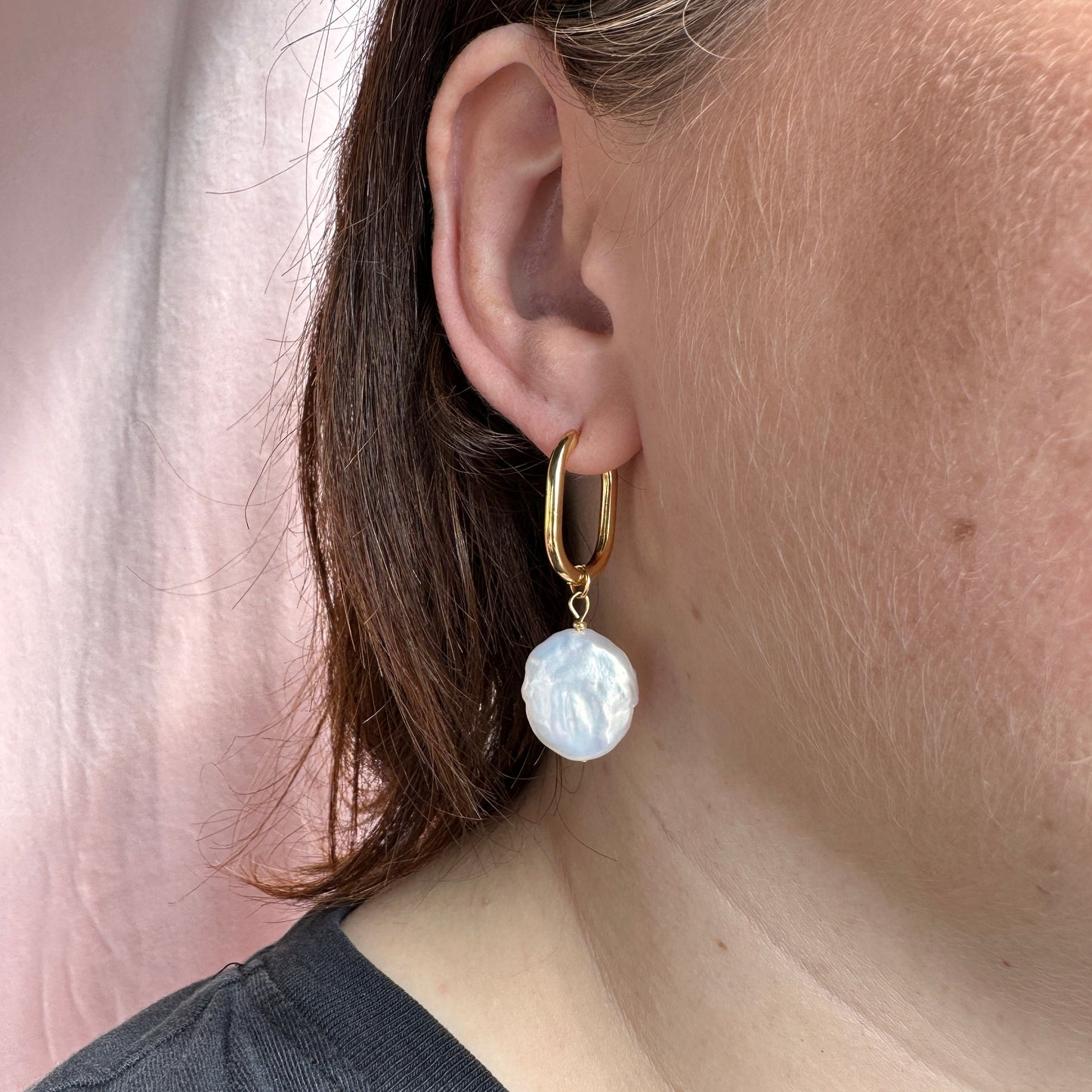 Elin｜2 in 1｜Keshi pearl earrings