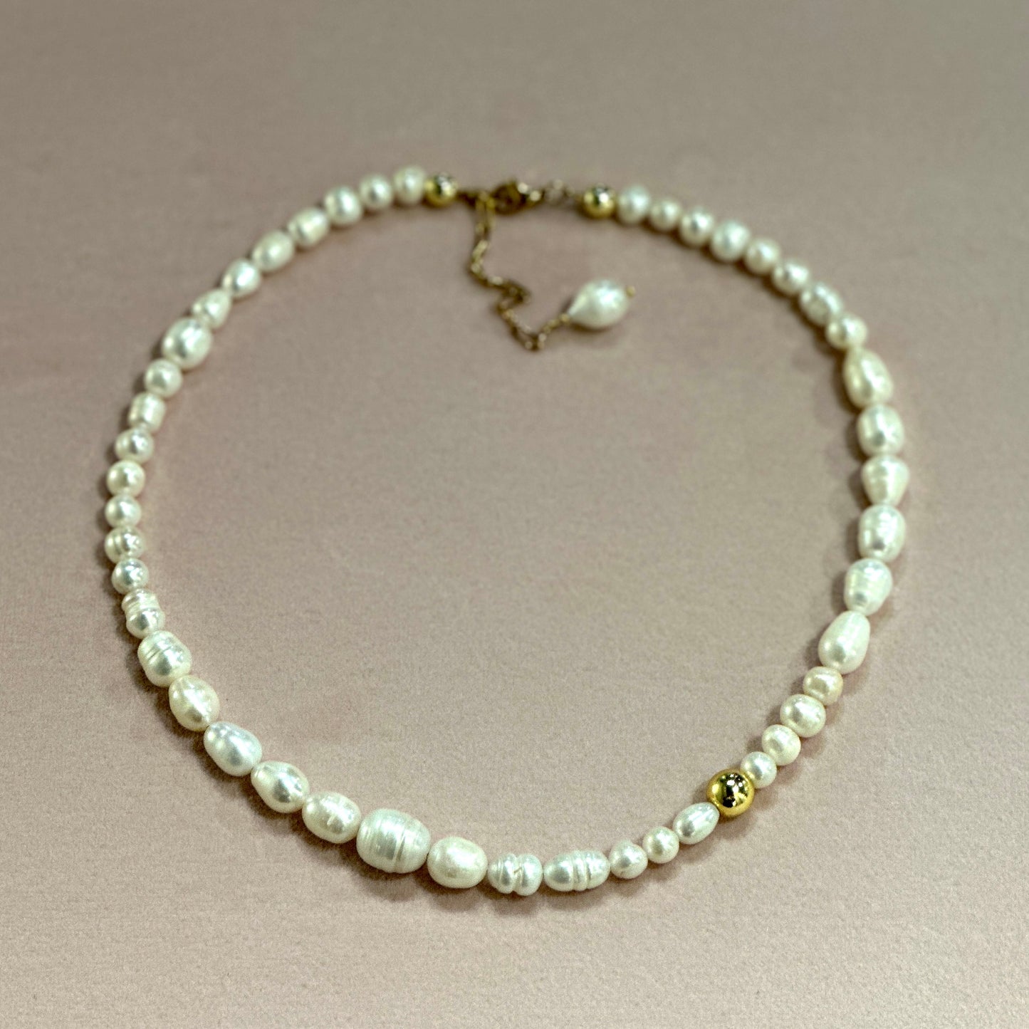 Roma｜Destroyed pearls necklace