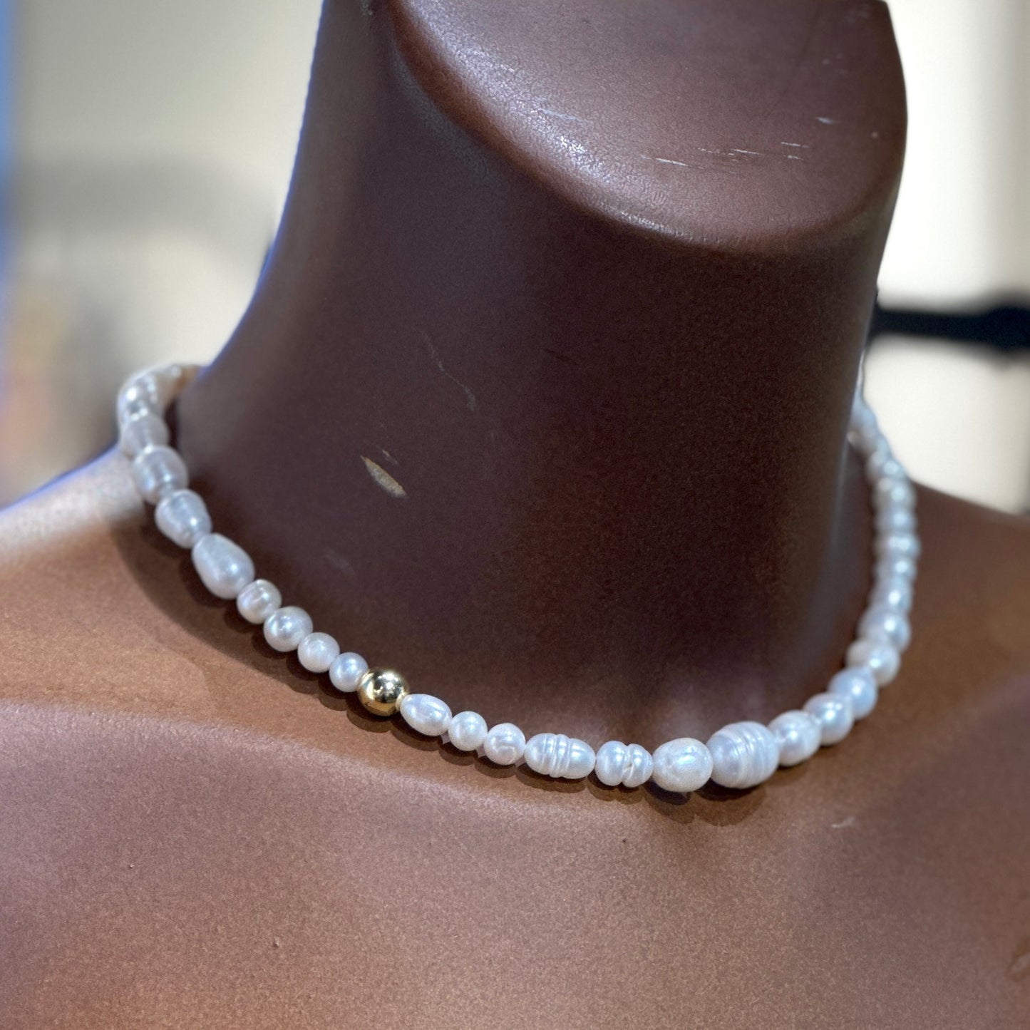 Roma｜Destroyed pearls necklace