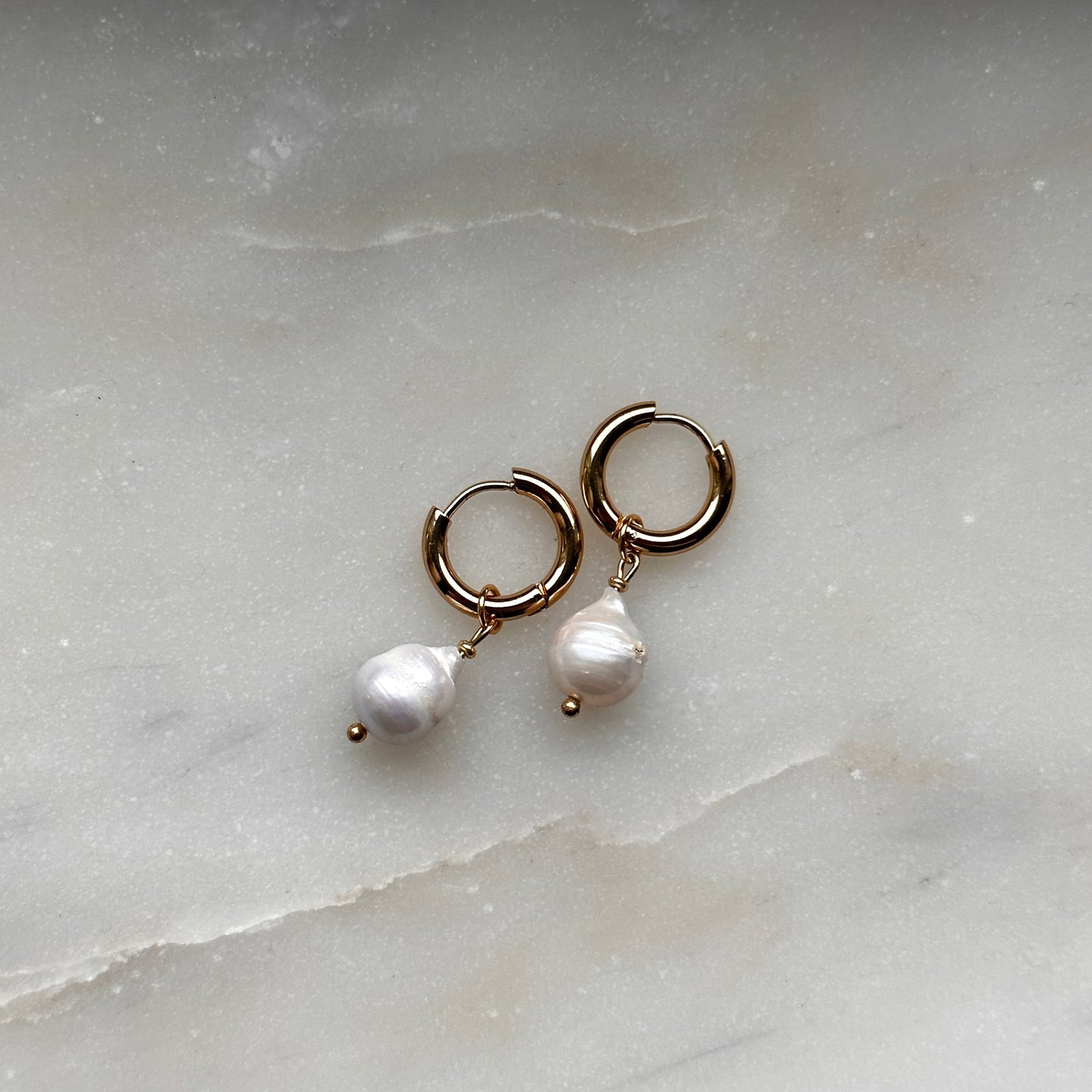 Lisa｜2 in 1｜Baroque pearl earrings