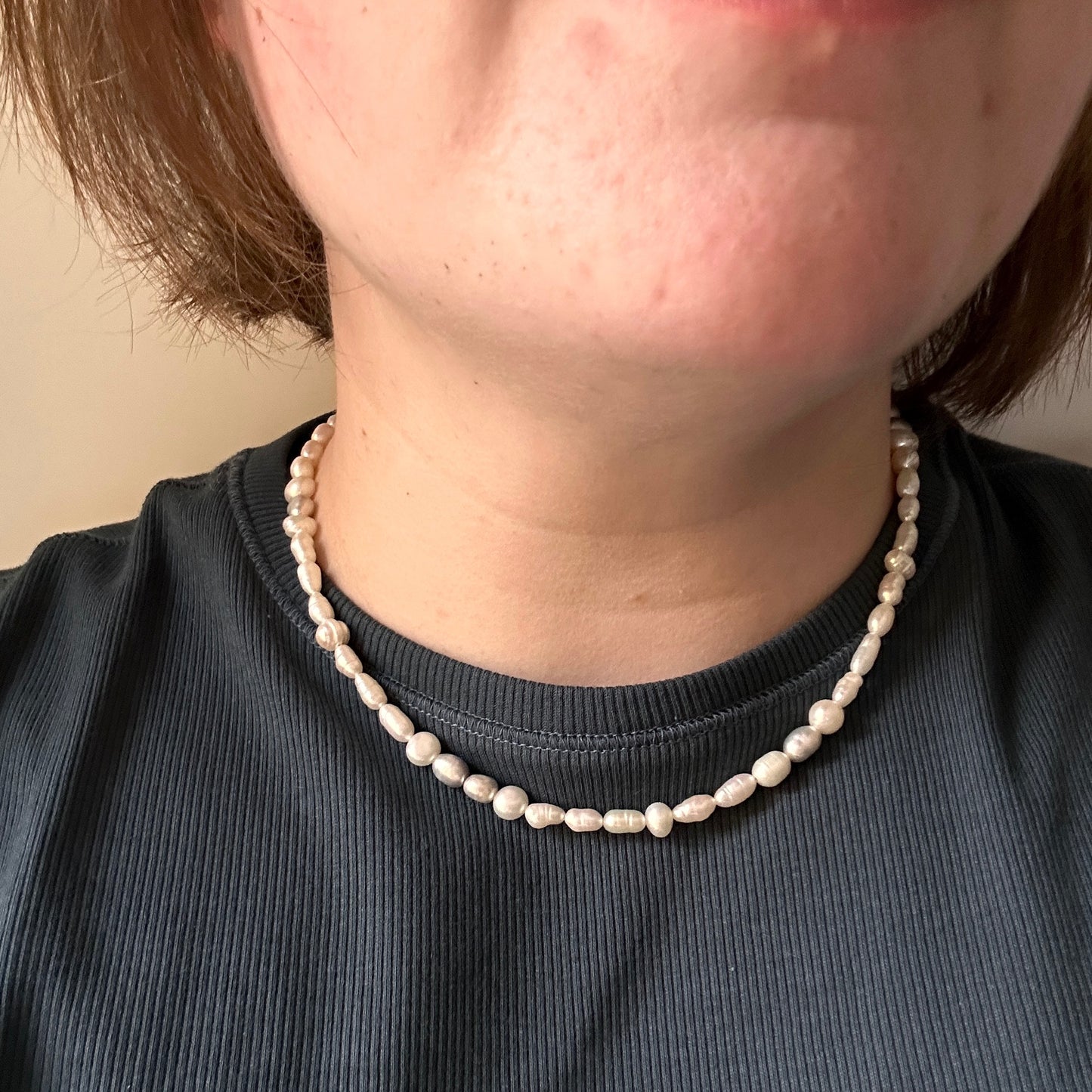 Monika｜Upcycled pearls necklace