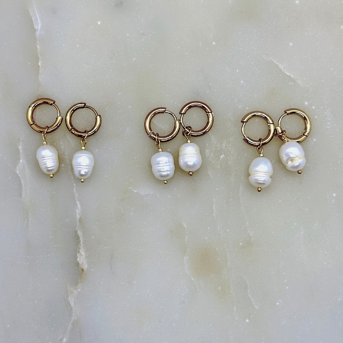 Johanna｜2 in 1｜Genuine pearl earrings