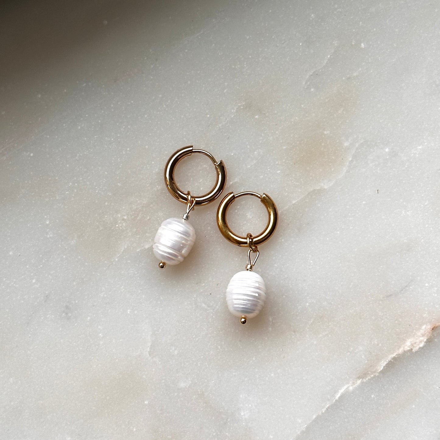 Johanna｜2 in 1｜Genuine pearl earrings