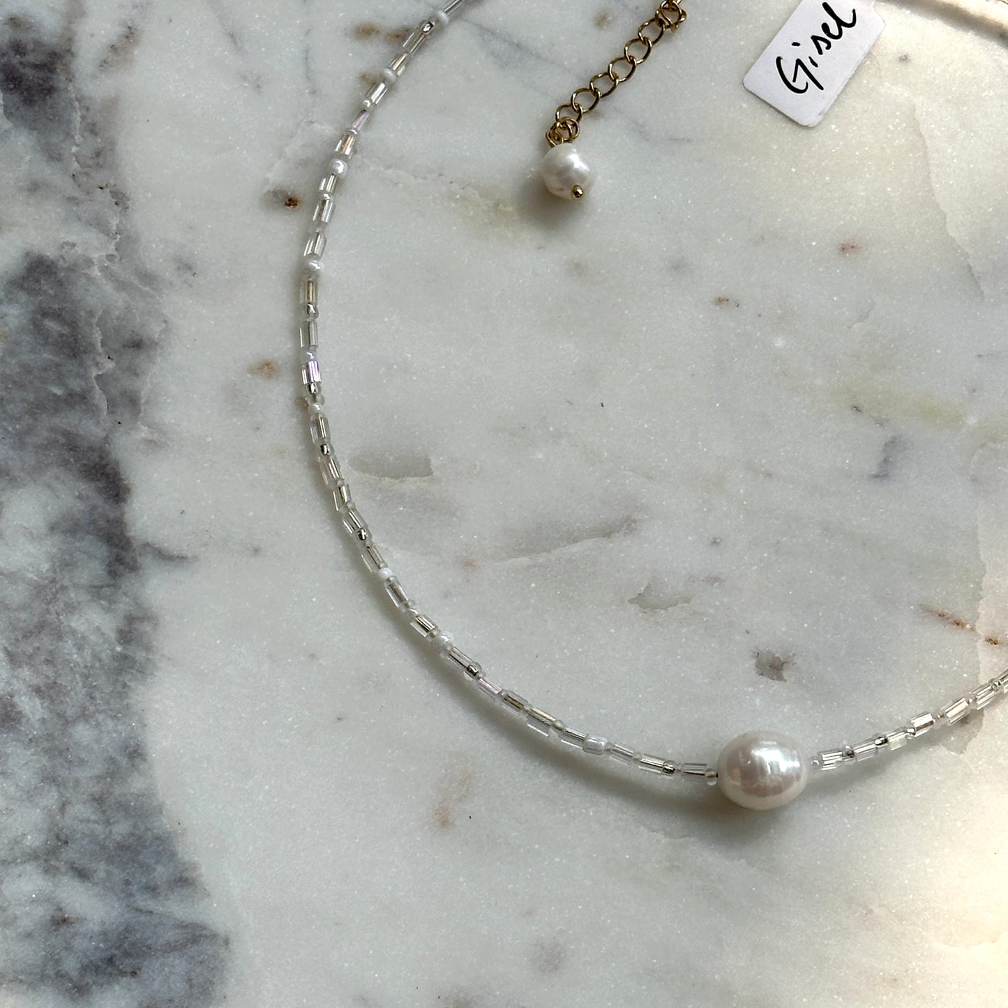 Gisel｜pearl and beads necklace