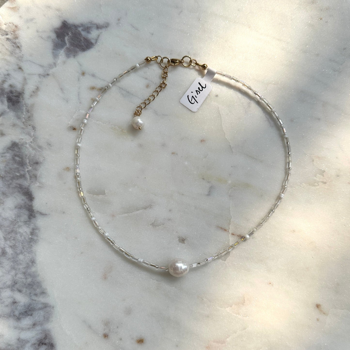 Gisel｜pearl and beads necklace