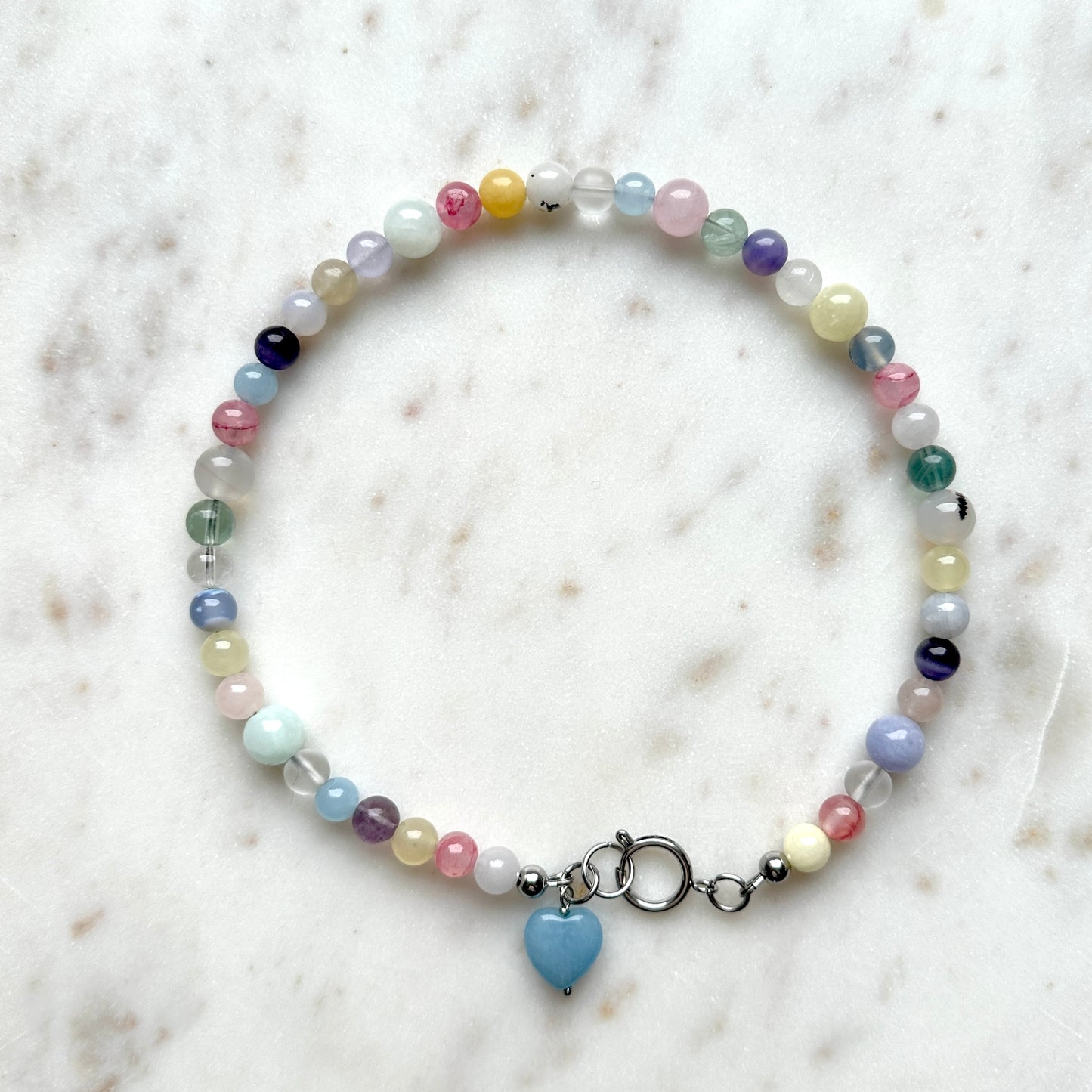 Jenny • colorful necklace of stones and crystals