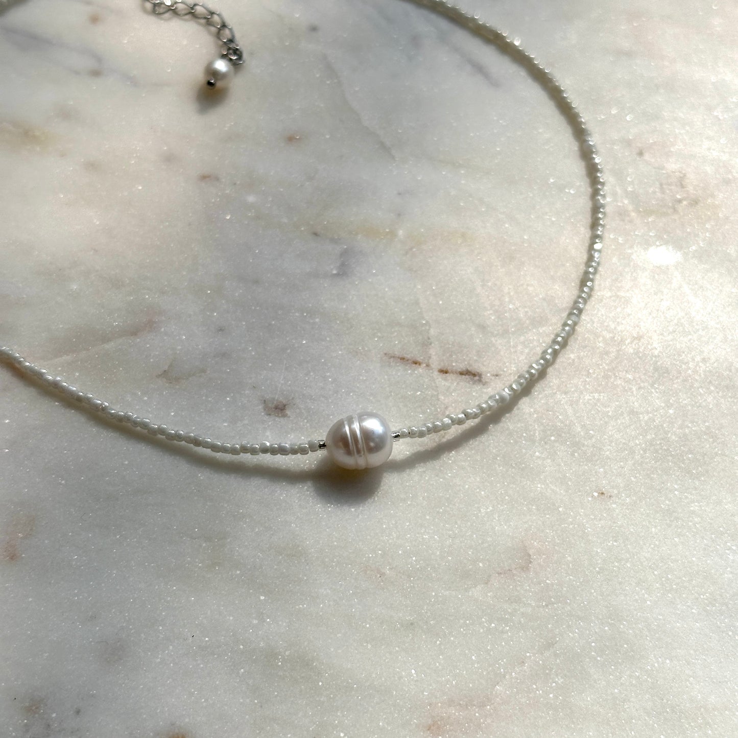 Gisel｜pearl and beads necklace