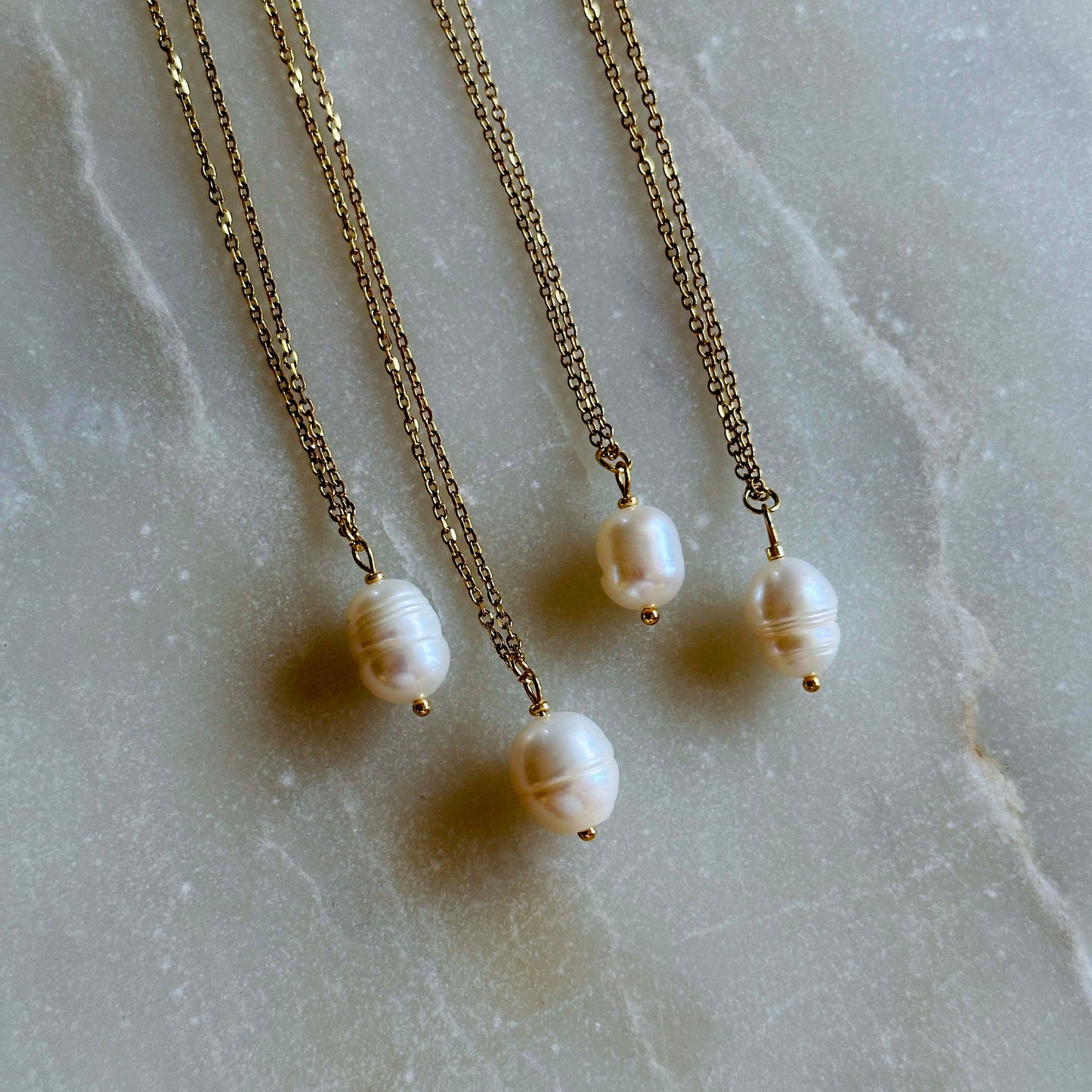 Johanna｜Minimalistic pearl necklace