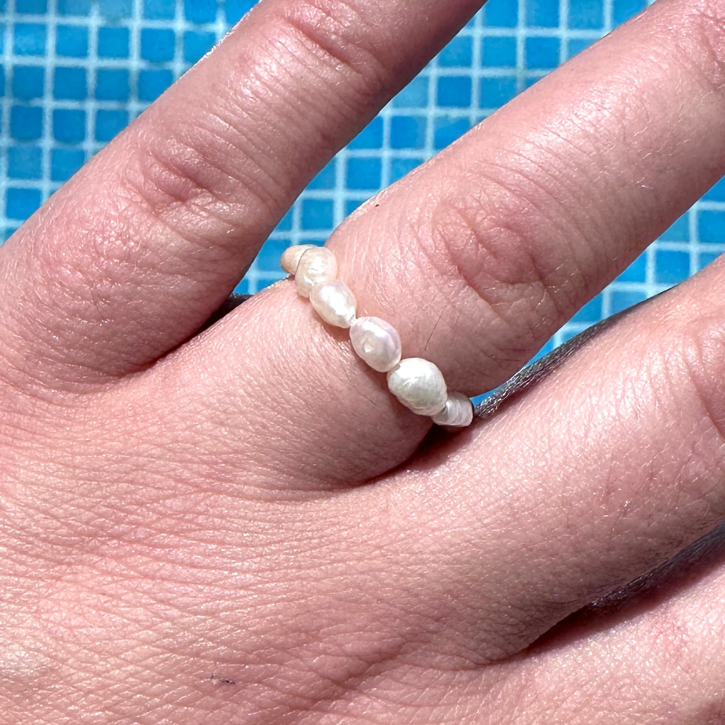 Valentina｜Upcycled pearls ring