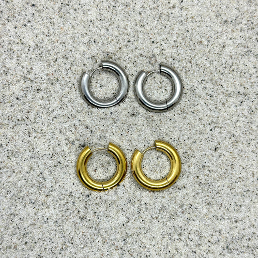 Zelda｜Chunky hoop earrings