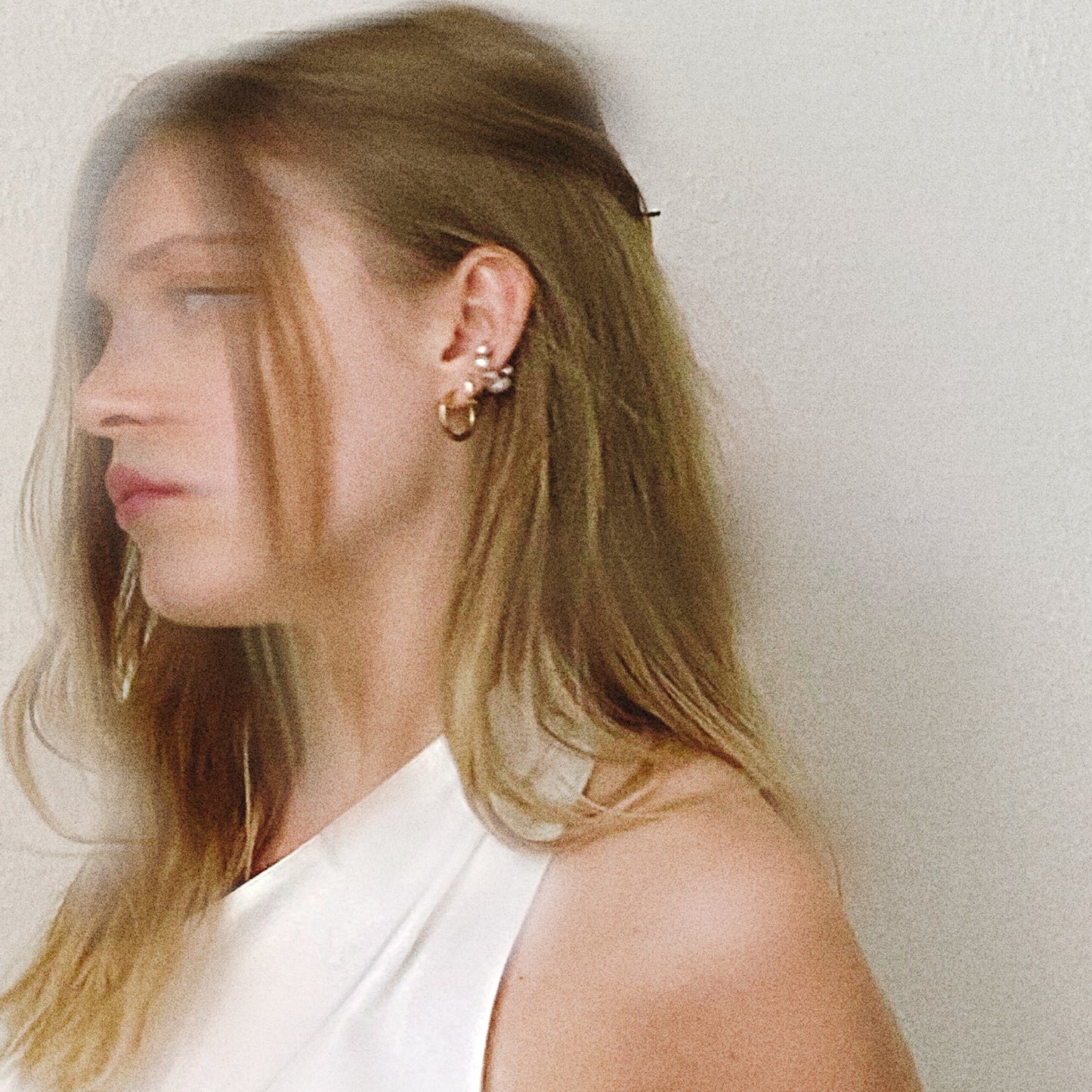 Vanessa • upcycled pearls earcuff