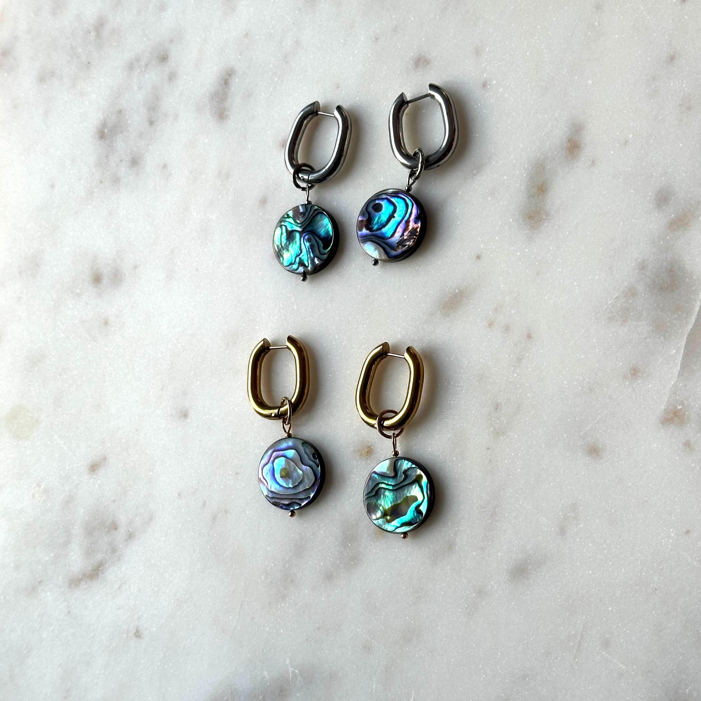 Suzanna | 2 in 1 | Abalone Shell Earrings