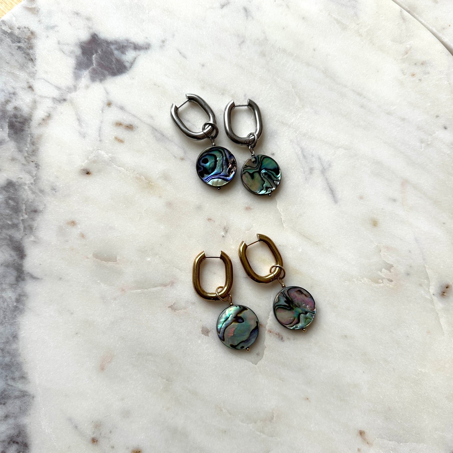 Suzanna | 2 in 1 | Abalone Shell Earrings