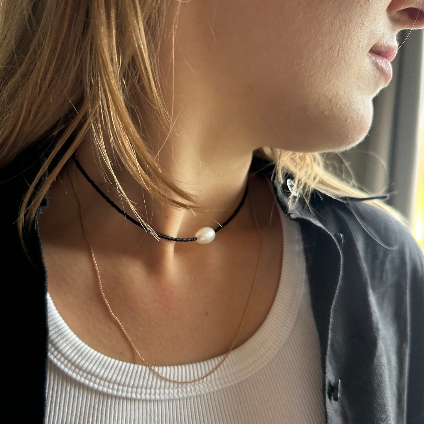 Gisel｜pearl and beads necklace