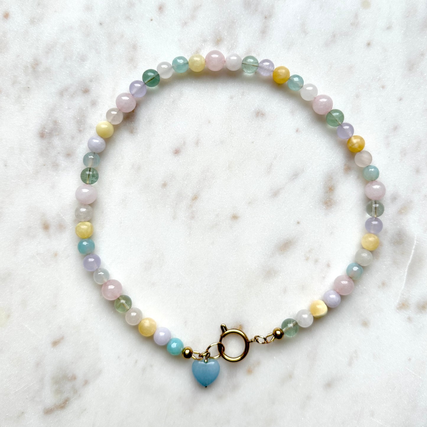 Jenny • colorful necklace of stones and crystals