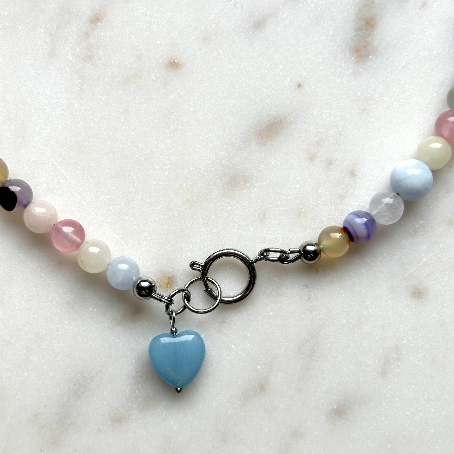 Jenny • colorful necklace of stones and crystals