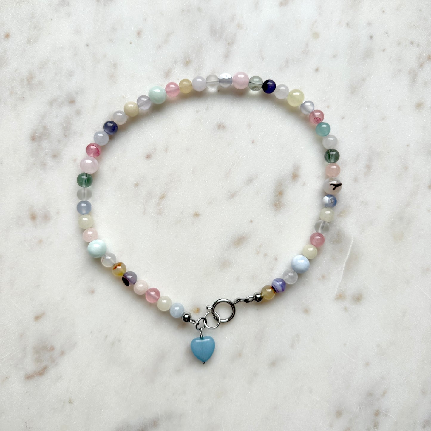 Jenny • colorful necklace of stones and crystals