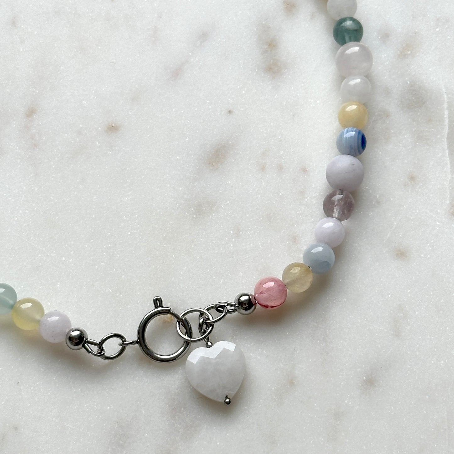 Jenny • colorful necklace of stones and crystals