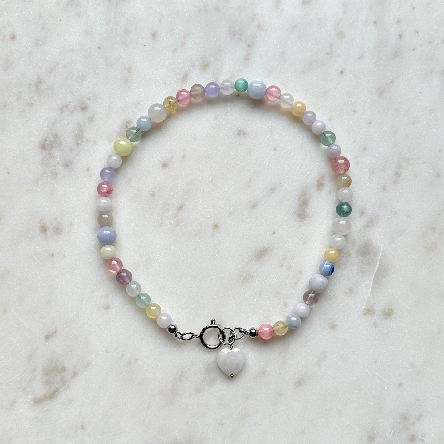 Jenny • colorful necklace of stones and crystals