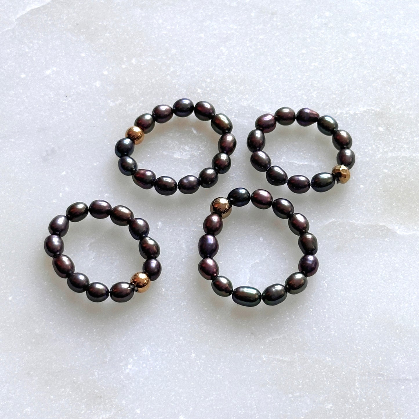 Helen | Upcycled tahitian pearls ring